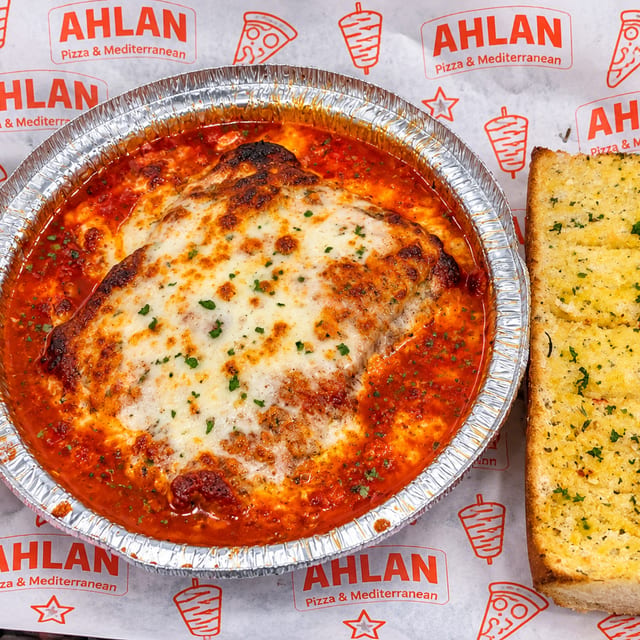 Lasagna with Garlic Bread.