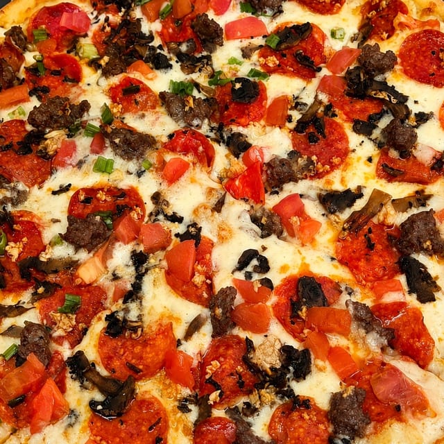 Garlic Supreme Pizza.