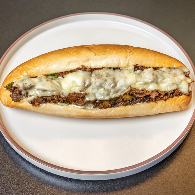 Philly Cheesesteak Sandwich 9 inch.