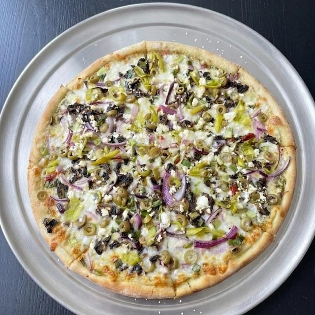 Pesto Chicken Pizza.