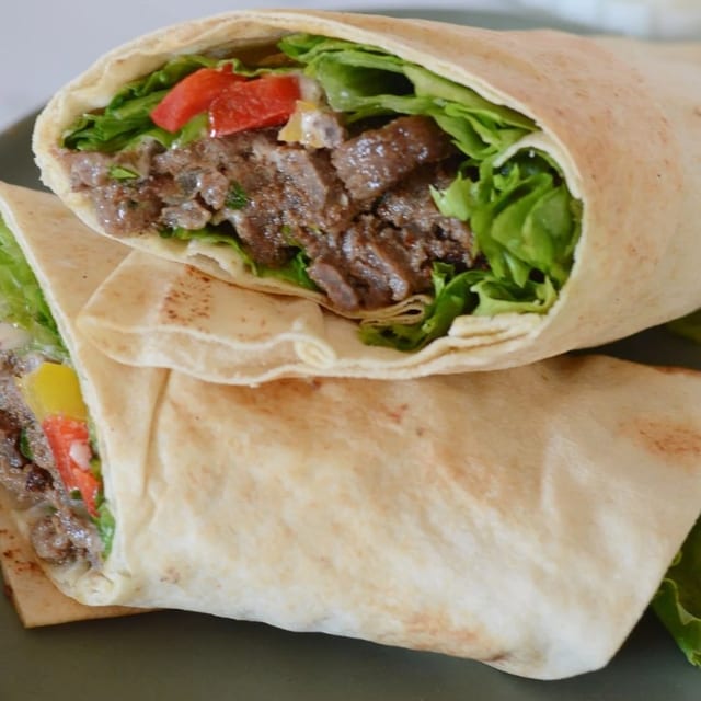 Beef Shawarma Wrap.
