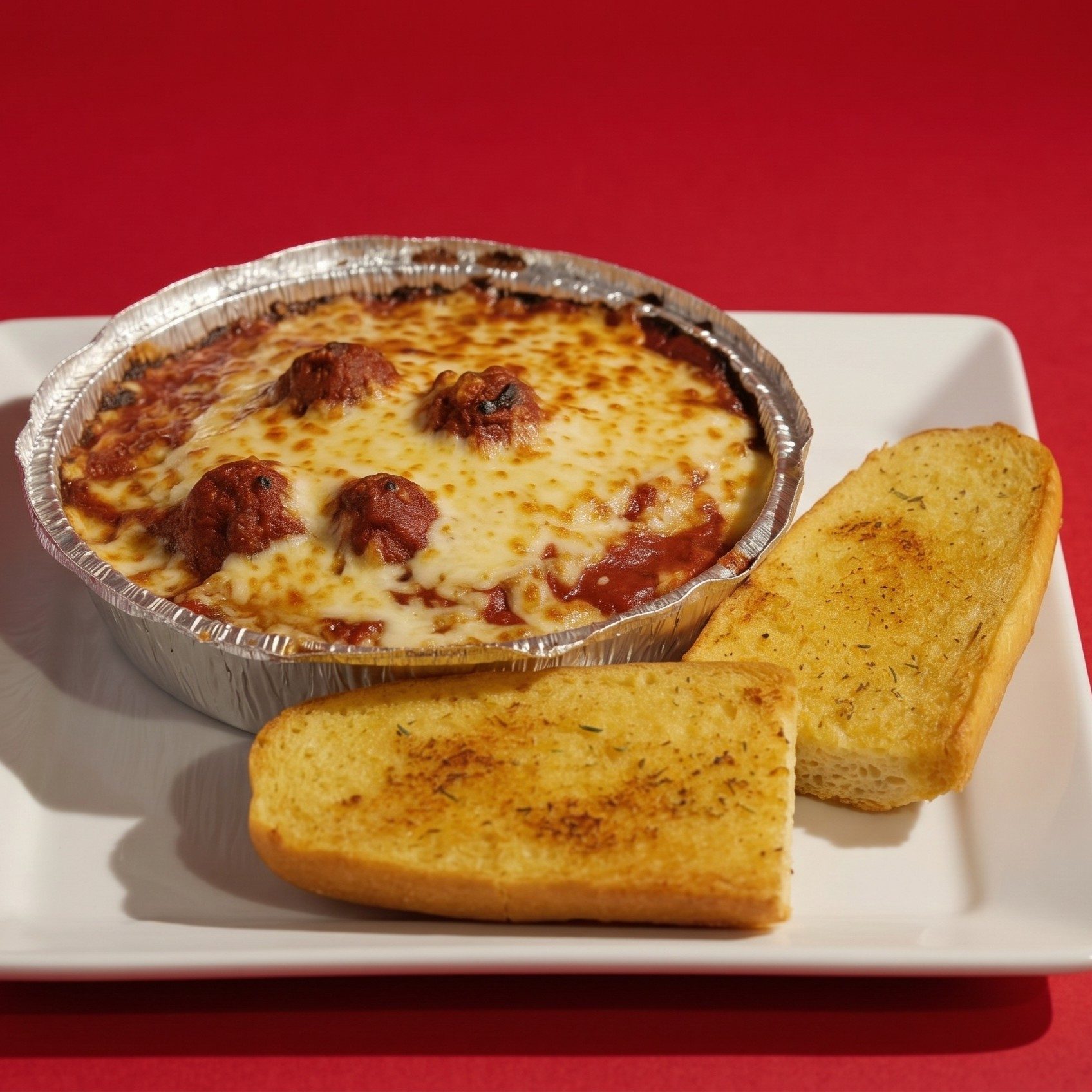 Lasagna with Garlic Bread.
